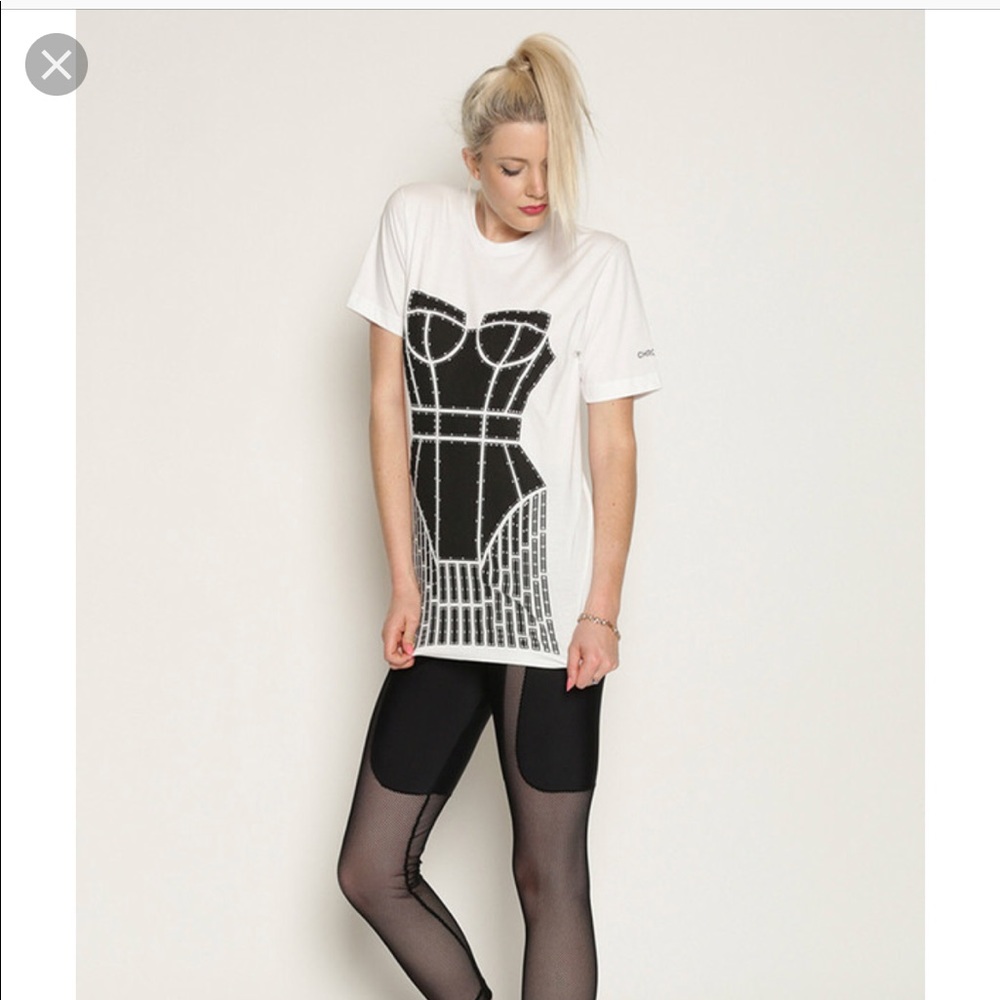 Chromat cage t shirt white Sz XXL